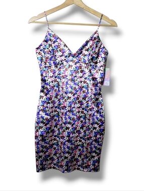 Liz & Sara Ditsy Floral Mini Dress Size M NWT